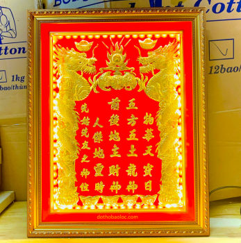 Bài Vị Thần Tài Mới Tại Đồ Thờ Canh Nậu